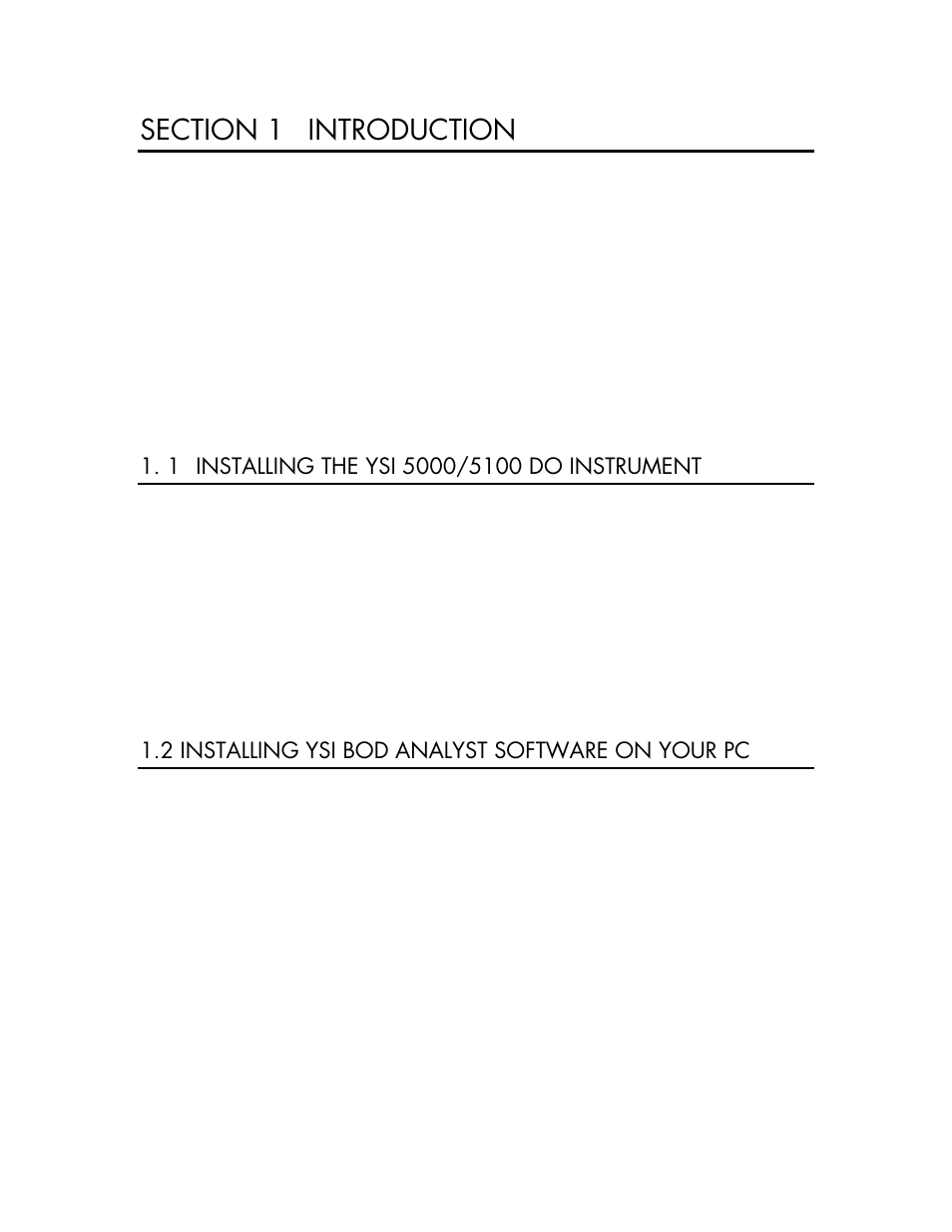 YSI BODAnalyst User Manual | Page 5 / 70