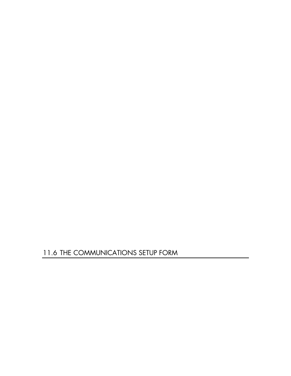 6 the communications setup form | YSI BODAnalyst User Manual | Page 64 / 70