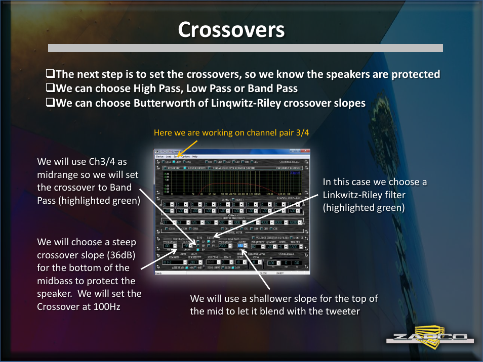 Crossovers | Zapco DC Intro User Manual | Page 15 / 30