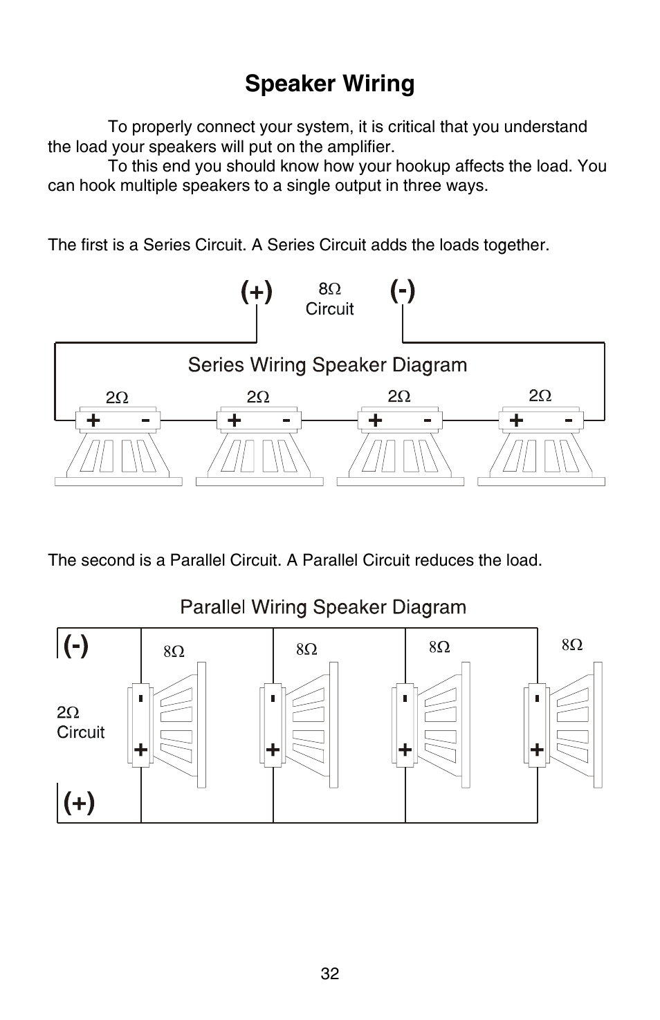 Speaker wiring | Zapco i-Force User Manual | Page 32 / 42