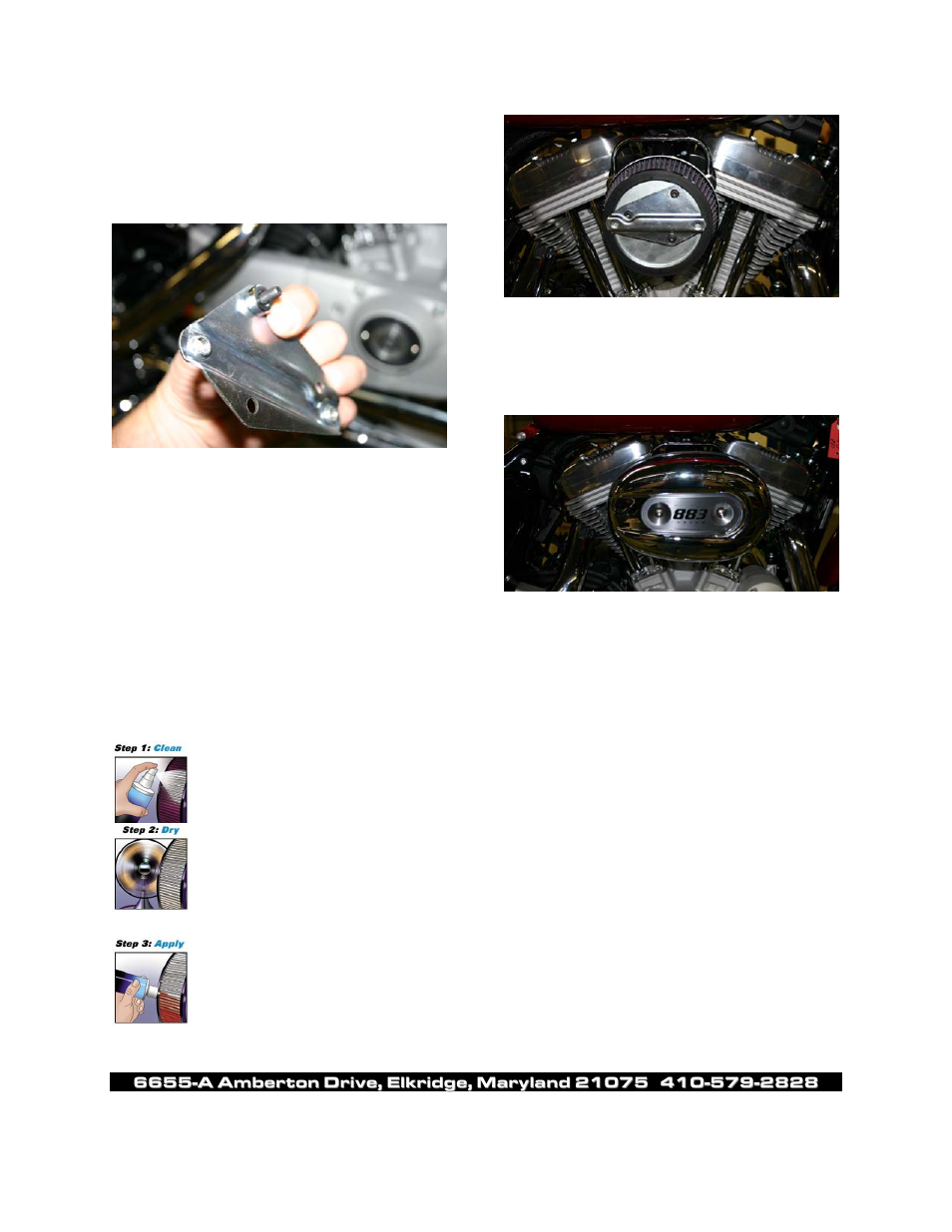Tips for cleaning your thunderbird filter element | Zipper's Performance 117-097 User Manual | Page 2 / 2