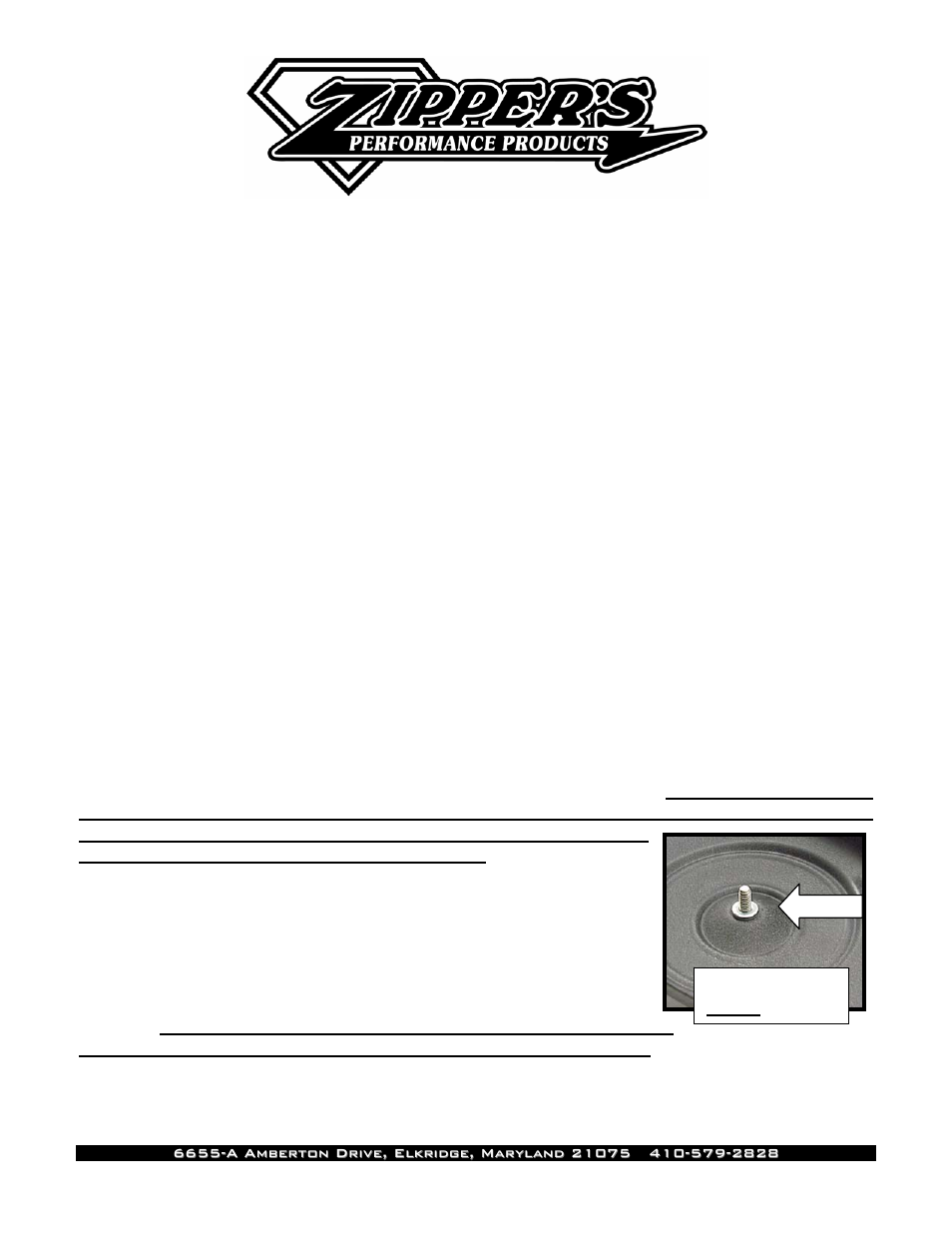 Zipper's Performance 117-298 User Manual | 1 page