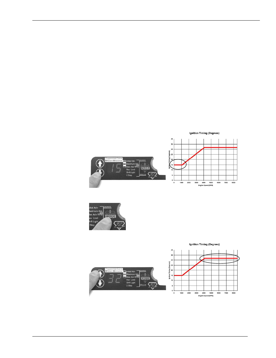Chapter 4 ignition module programming, 1 ignition programming using built-in buttons, Ignition programming using built-in buttons | Zipper's Performance 309-575 User Manual | Page 9 / 12