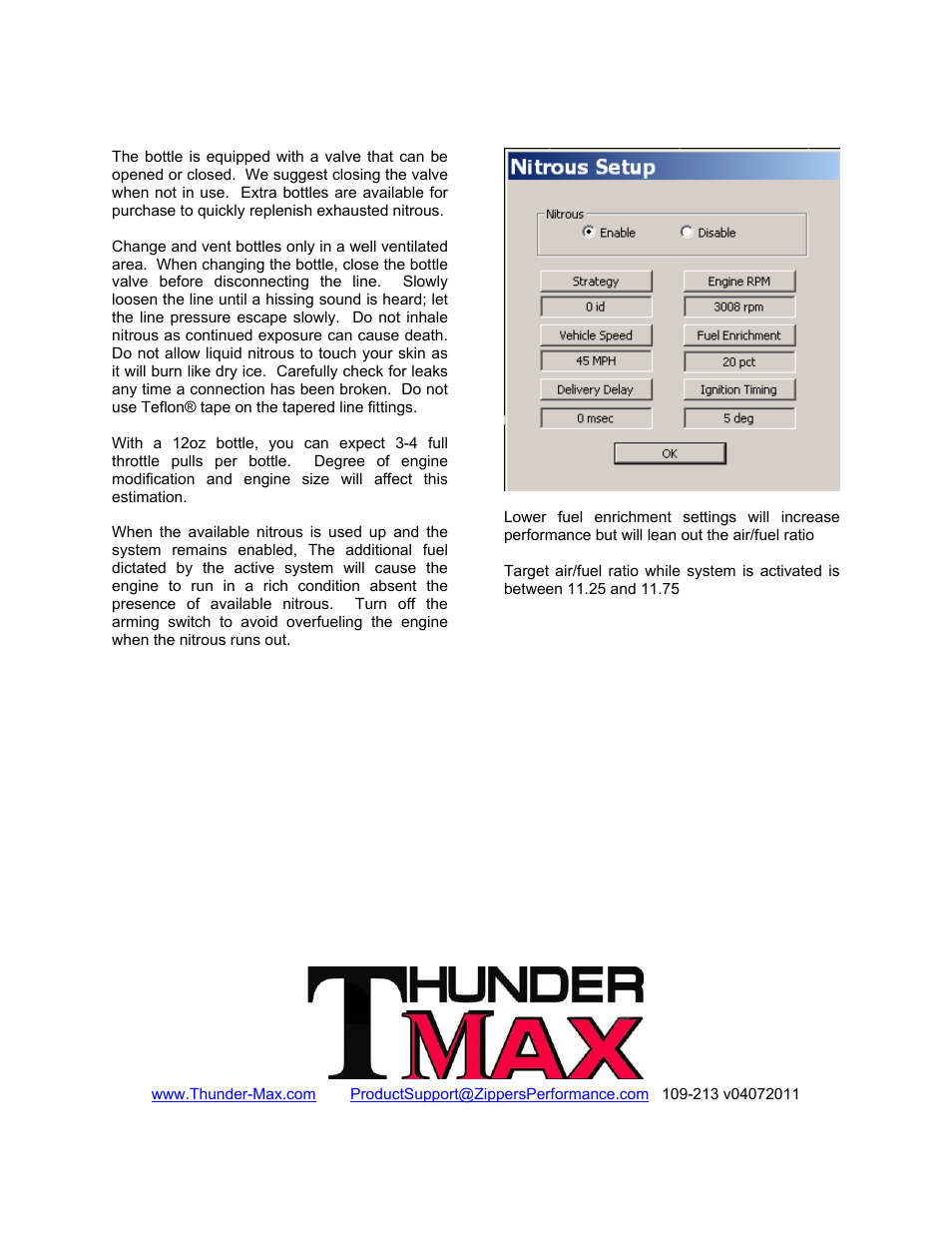 Suggestions and recommendations | Zipper's Performance 109-213 User Manual | Page 6 / 6