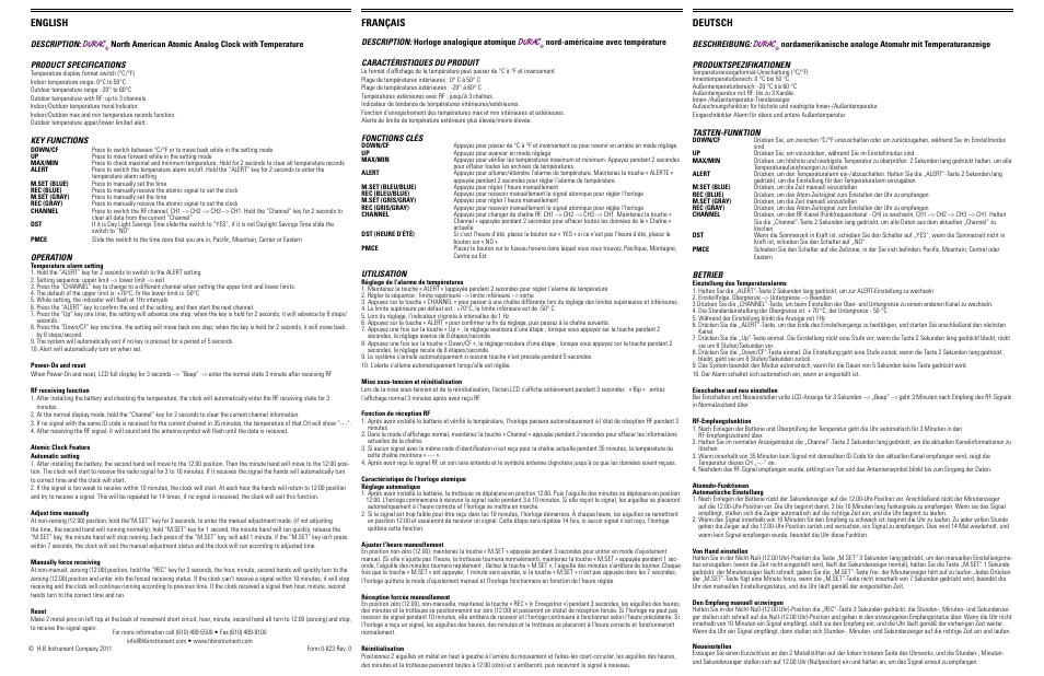 H-B Instrument 244 User Manual | 2 pages