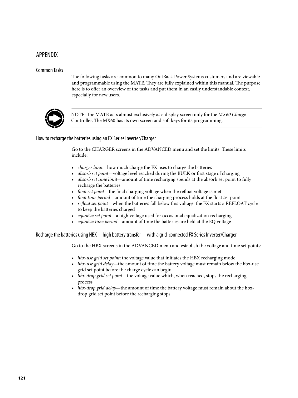 Appendix | Outback Power Systems MATE2 User Manual | Page 121 / 128
