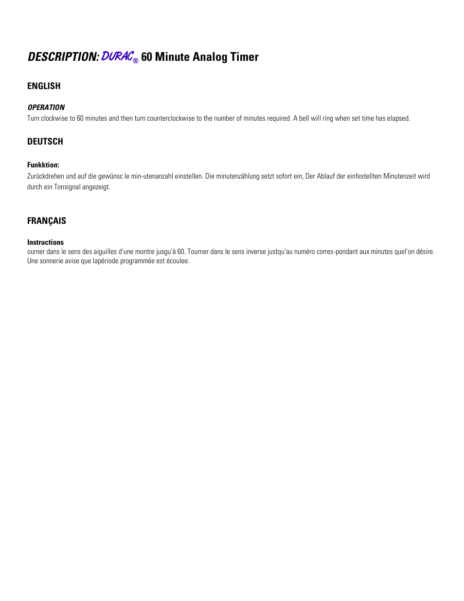 H-B Instrument 505 User Manual | 1 page