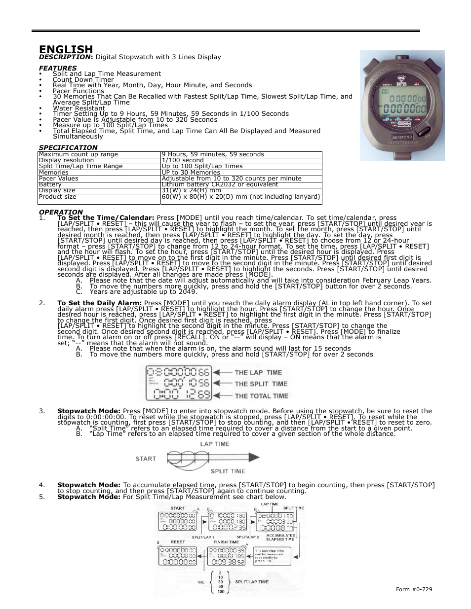 H-B Instrument 540 User Manual | 8 pages