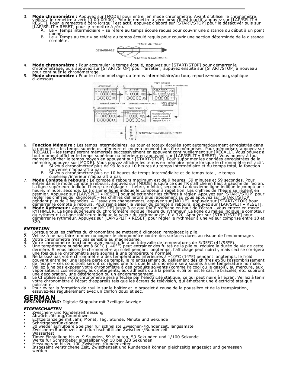 German | H-B Instrument 540 User Manual | Page 3 / 8
