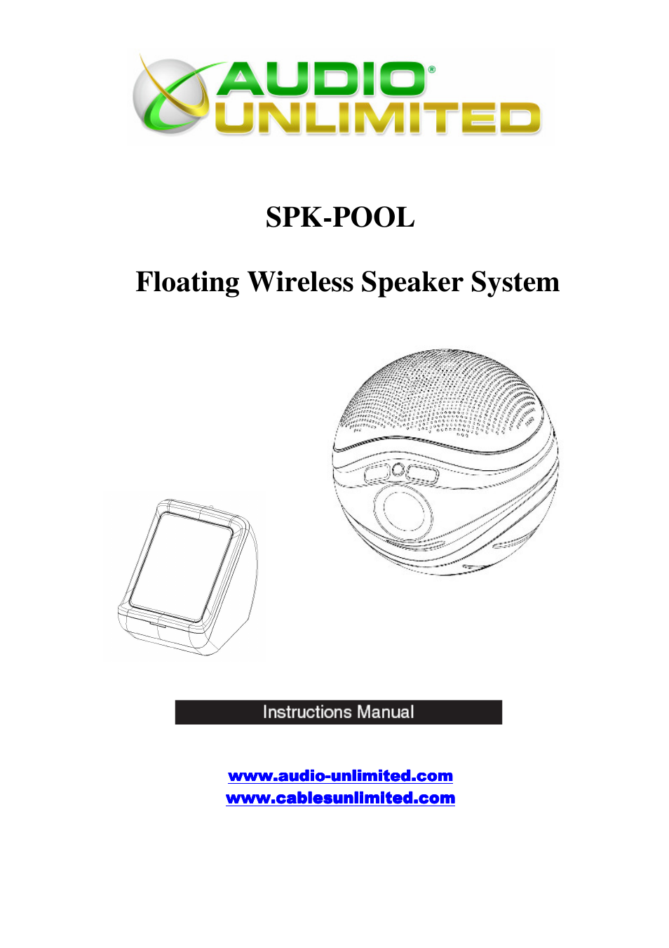 Cables Unlimited Audio Unlimited SPK-POOL User Manual | 8 pages