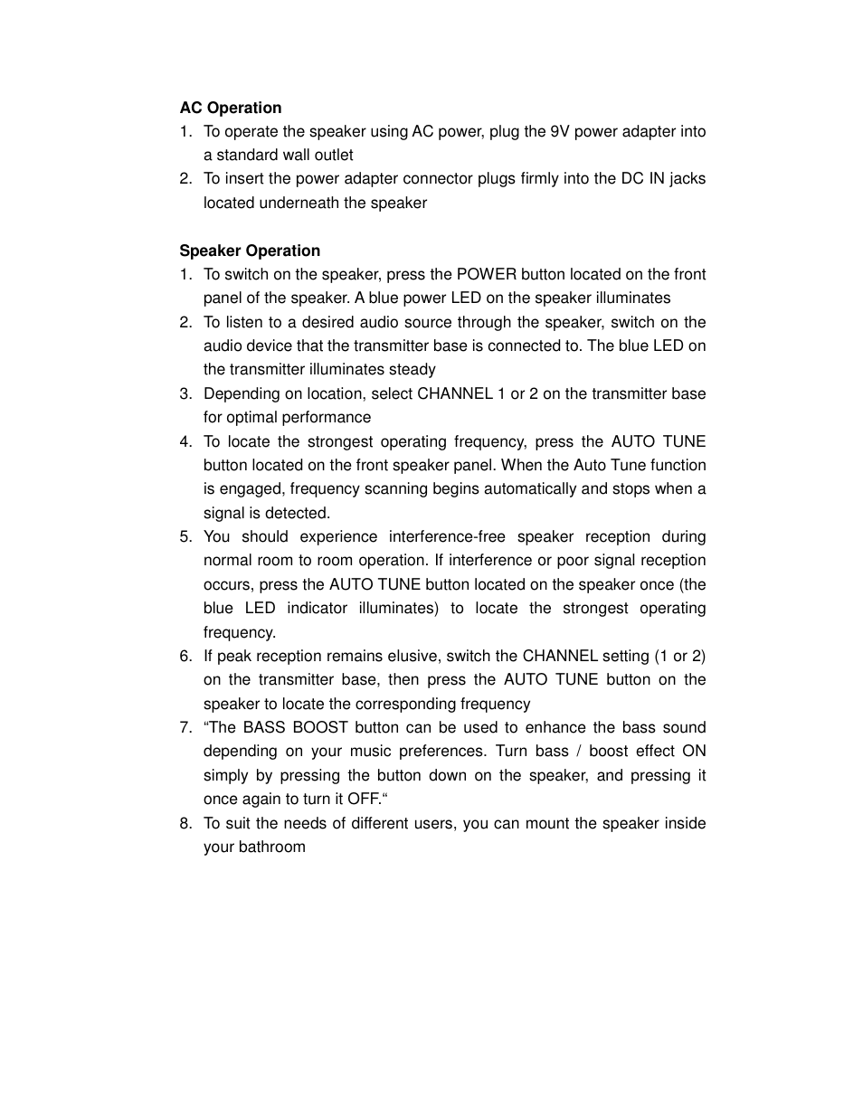 Cables Unlimited SPK-SHOWER User Manual | Page 5 / 8