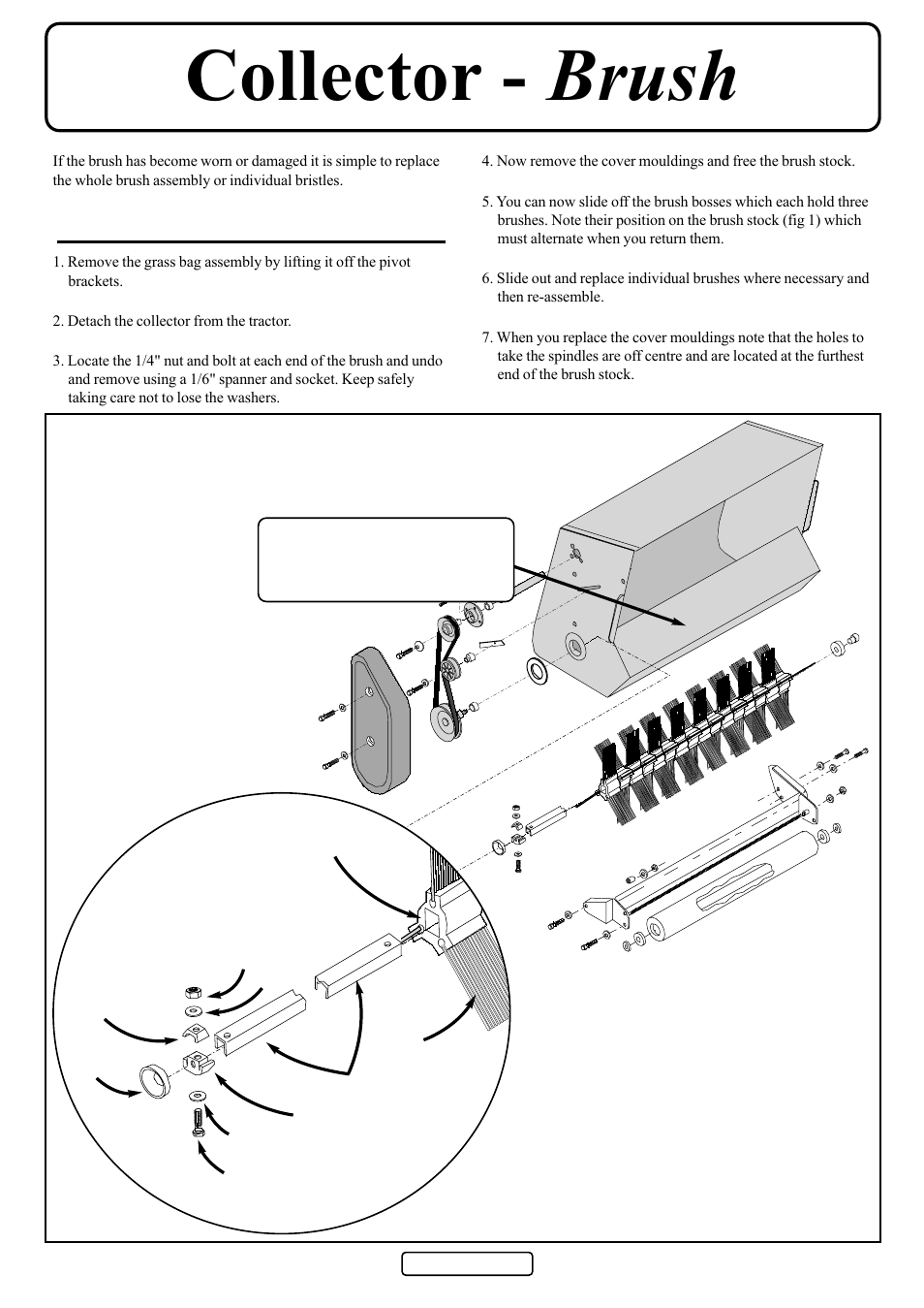 Collector - brush | Countax D50 User Manual | Page 16 / 24