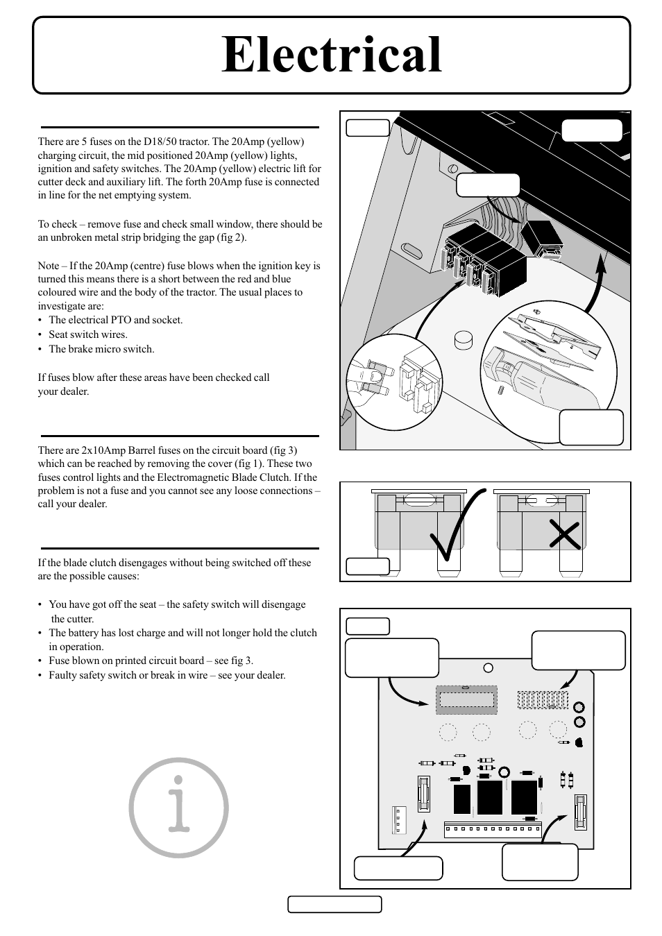 Electrical | Countax D50 User Manual | Page 18 / 24