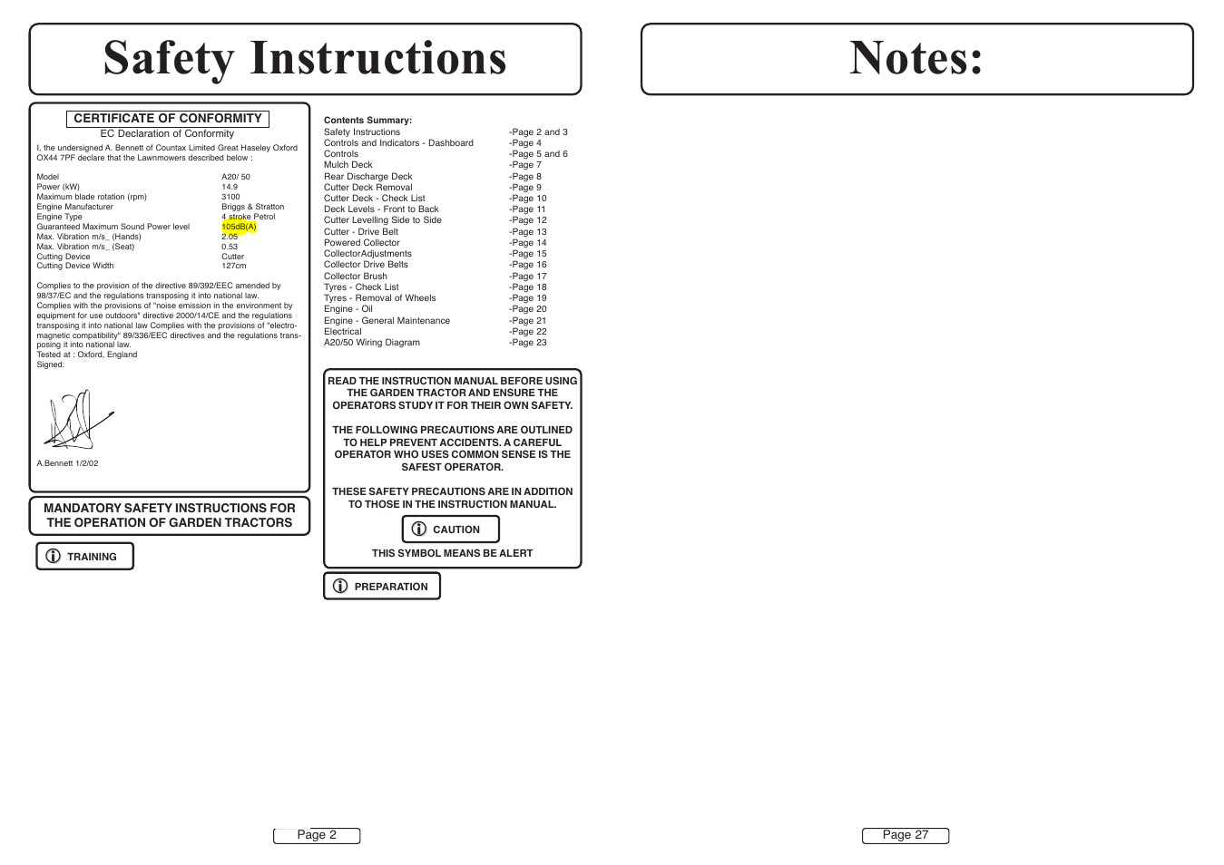 Countax A50 User Manual | Page 2 / 14