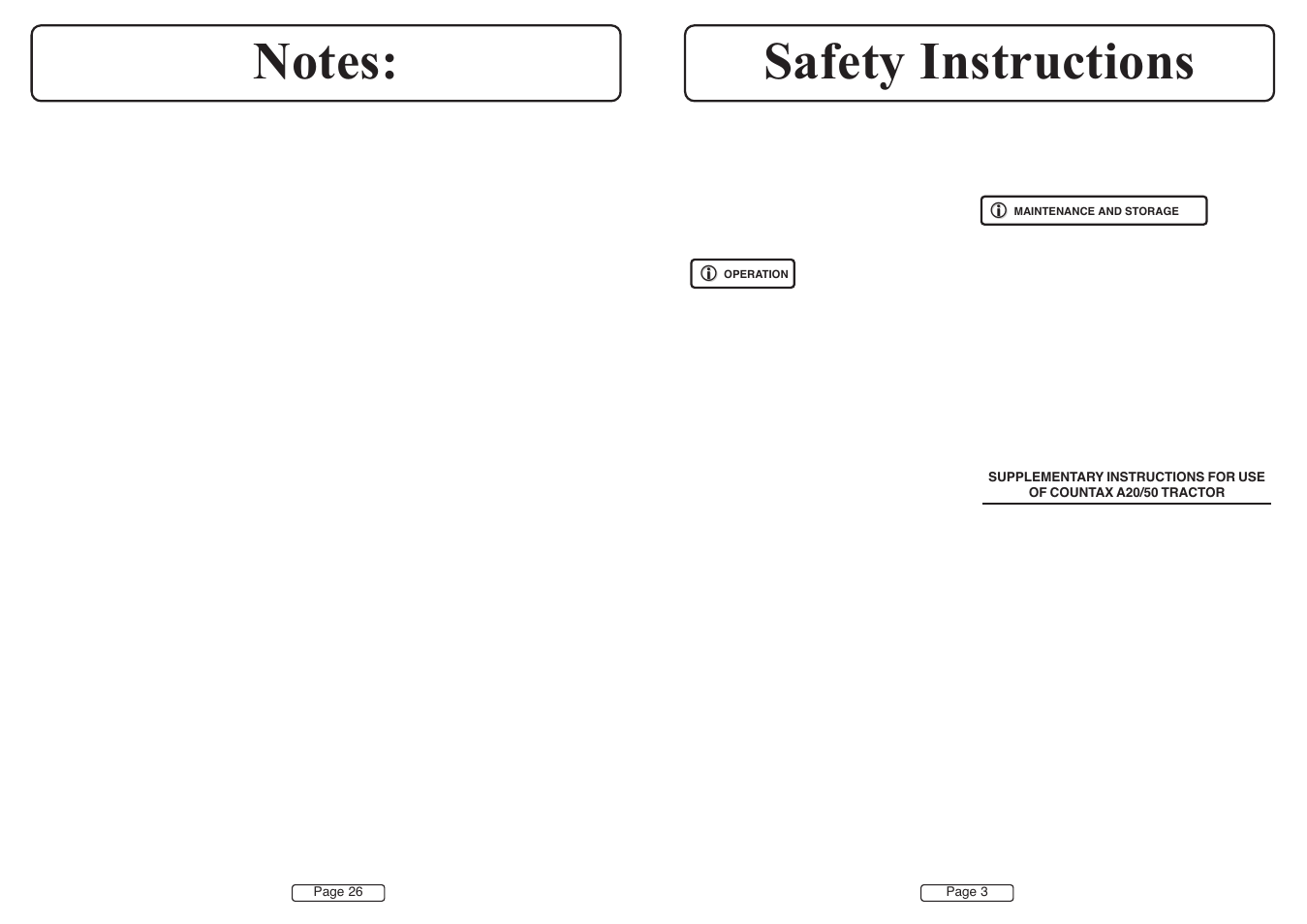 Countax A50 User Manual | Page 3 / 14