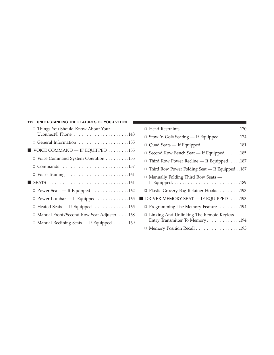 Ram Trucks 2015 Cargo Van Commercial - Owner Manual User Manual | Page 114 / 671