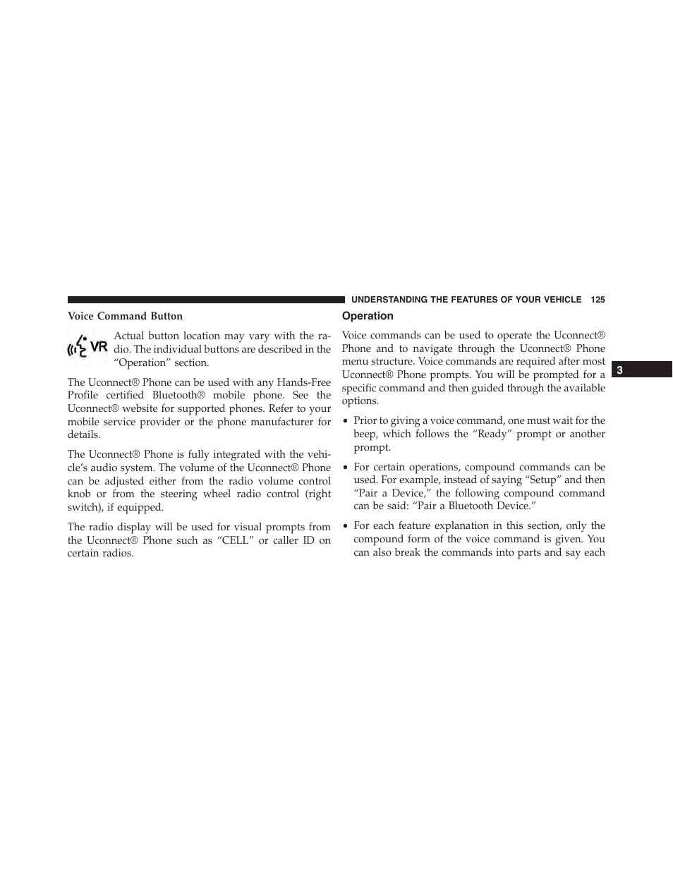 Operation | Ram Trucks 2015 Cargo Van Commercial - Owner Manual User Manual | Page 127 / 671