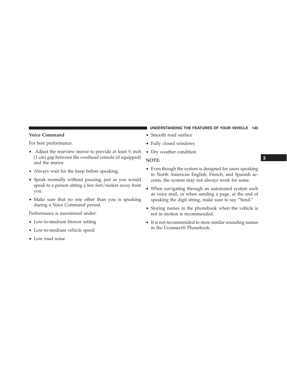 Voice command | Ram Trucks 2015 Cargo Van Commercial - Owner Manual User Manual | Page 147 / 671