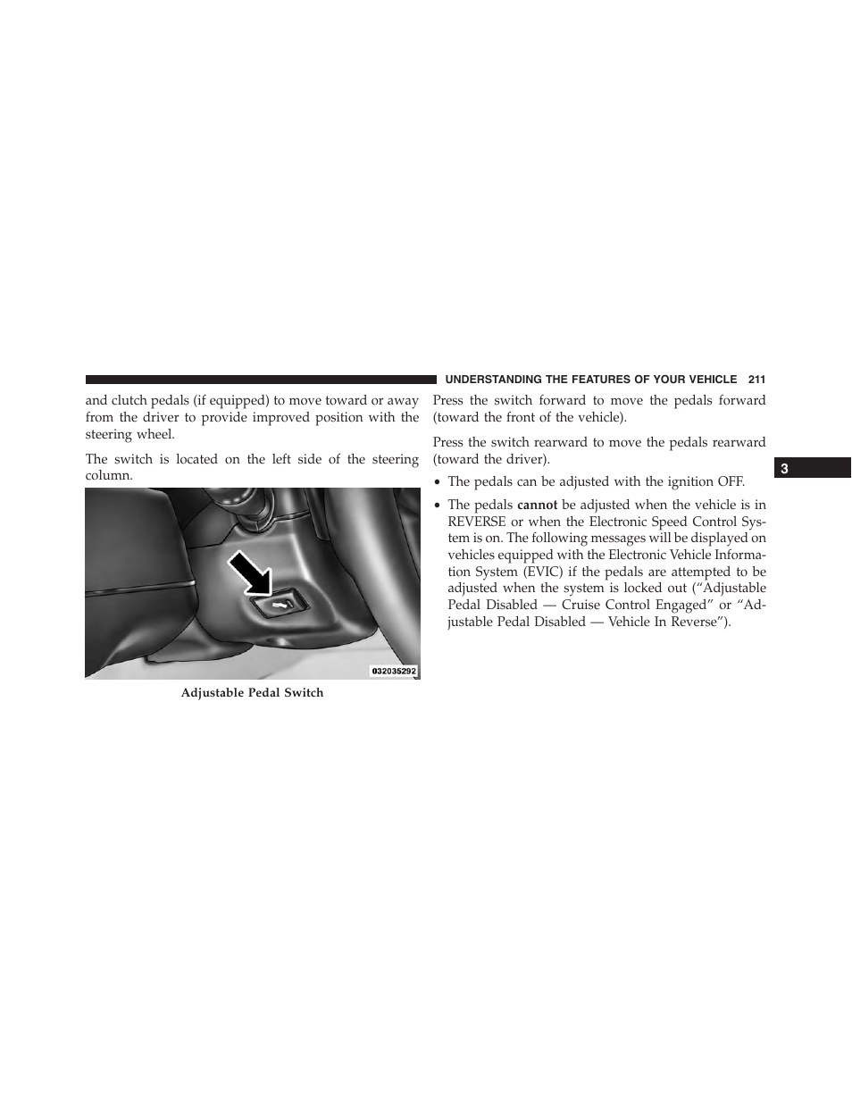 Ram Trucks 2015 Cargo Van Commercial - Owner Manual User Manual | Page 213 / 671