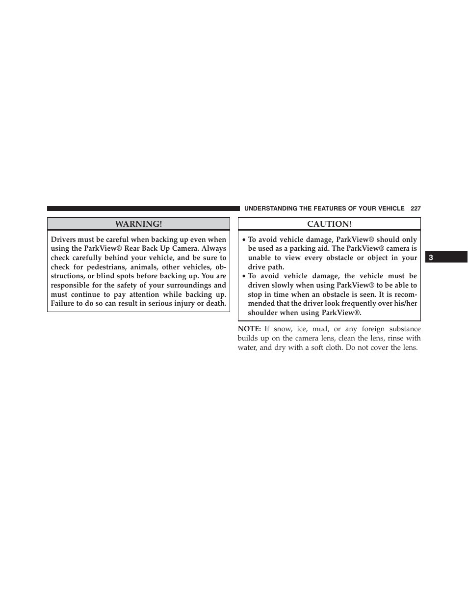 Ram Trucks 2015 Cargo Van Commercial - Owner Manual User Manual | Page 229 / 671