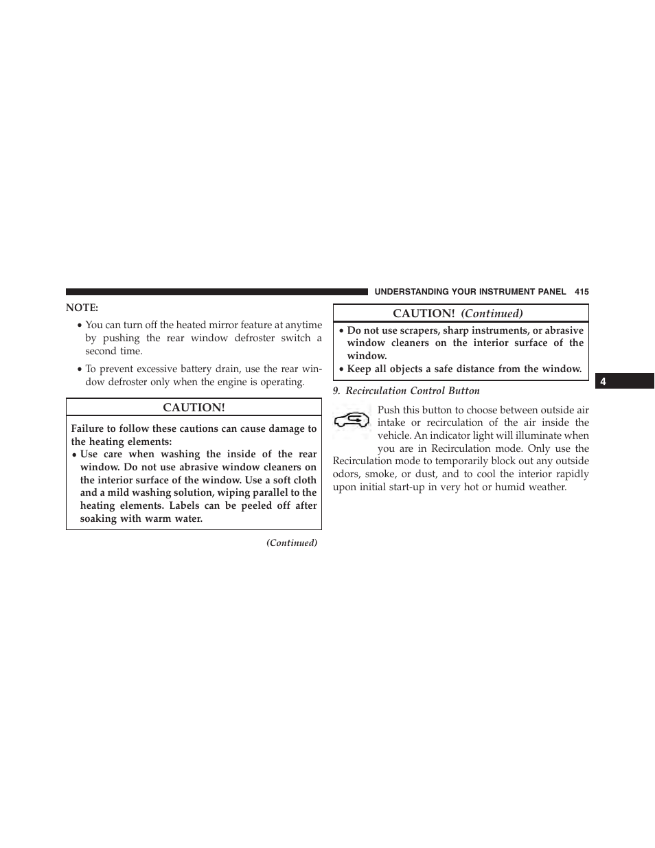 Ram Trucks 2015 Cargo Van Commercial - Owner Manual User Manual | Page 417 / 671