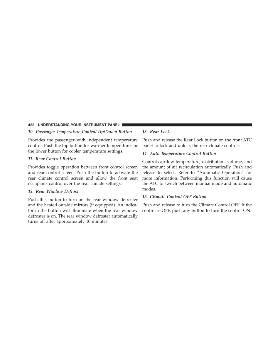 Ram Trucks 2015 Cargo Van Commercial - Owner Manual User Manual | Page 424 / 671