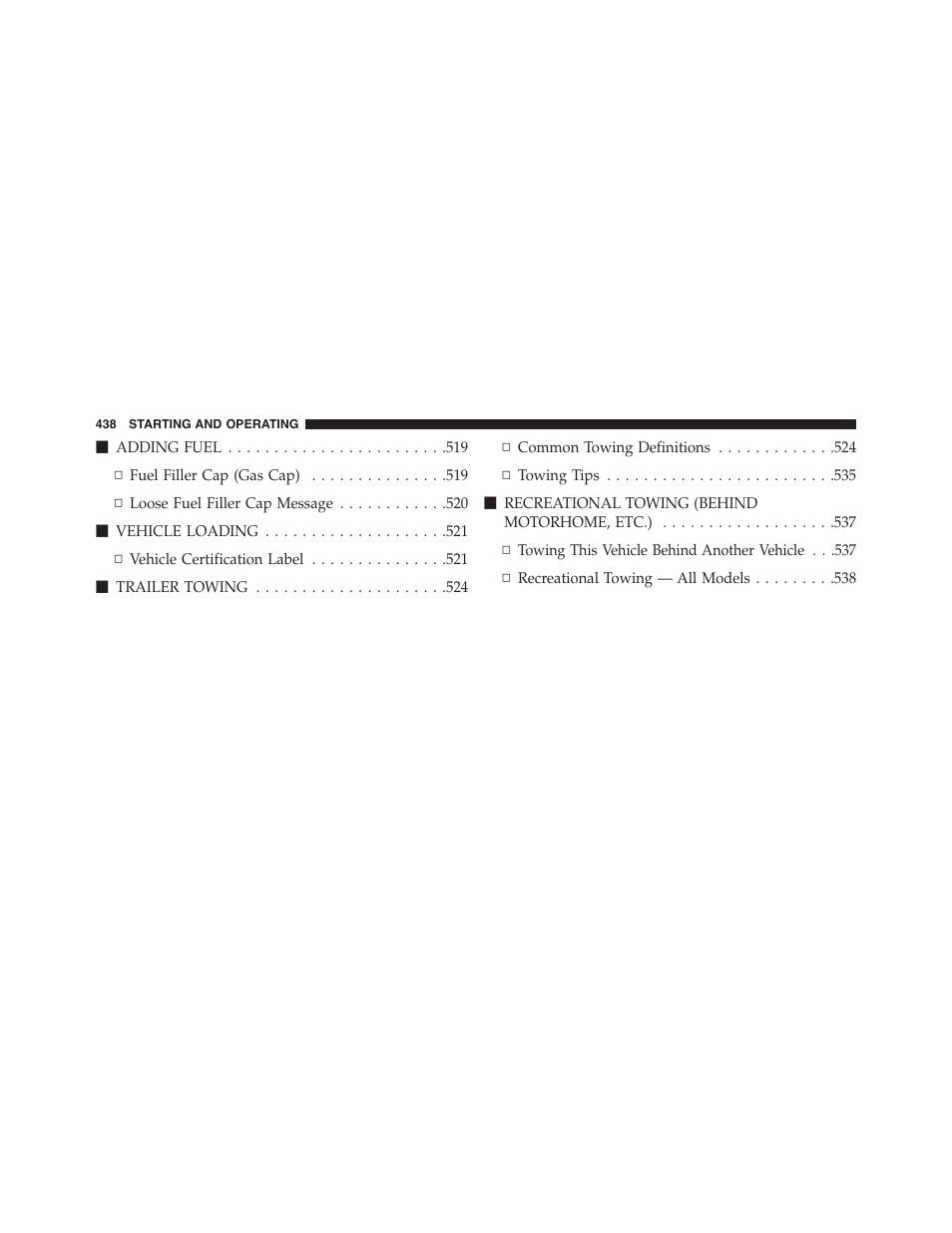 Ram Trucks 2015 Cargo Van Commercial - Owner Manual User Manual | Page 440 / 671