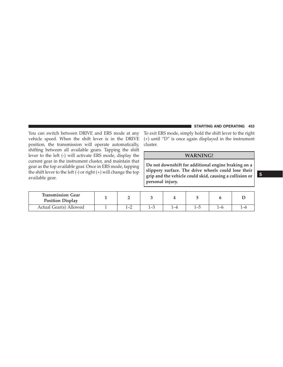 Ram Trucks 2015 Cargo Van Commercial - Owner Manual User Manual | Page 455 / 671