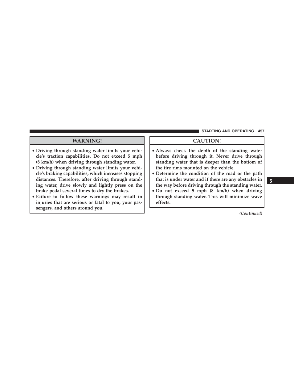 Ram Trucks 2015 Cargo Van Commercial - Owner Manual User Manual | Page 459 / 671