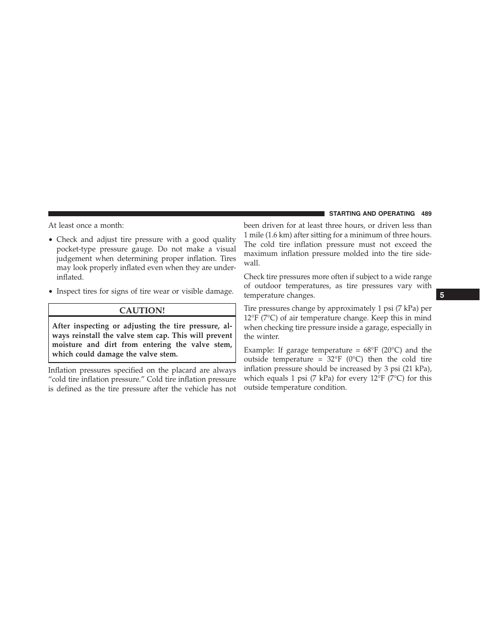 Ram Trucks 2015 Cargo Van Commercial - Owner Manual User Manual | Page 491 / 671