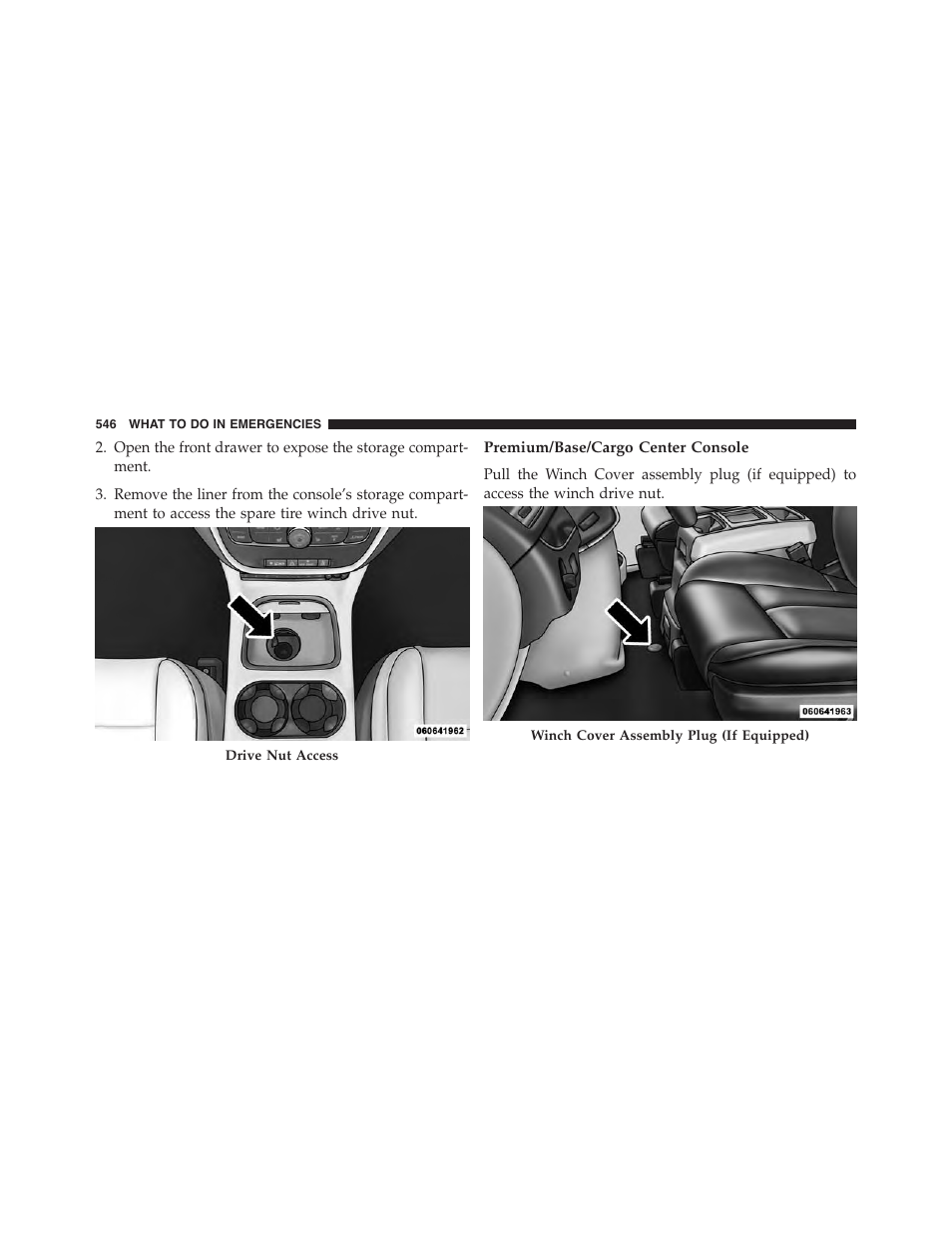 Premium/base/cargo center console | Ram Trucks 2015 Cargo Van Commercial - Owner Manual User Manual | Page 548 / 671