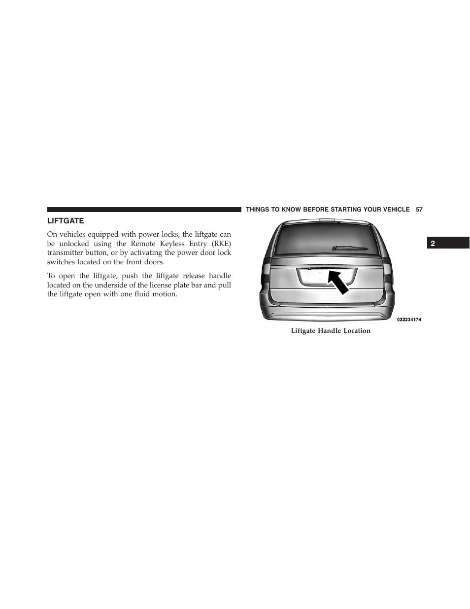 Liftgate | Ram Trucks 2015 Cargo Van Commercial - Owner Manual User Manual | Page 59 / 671