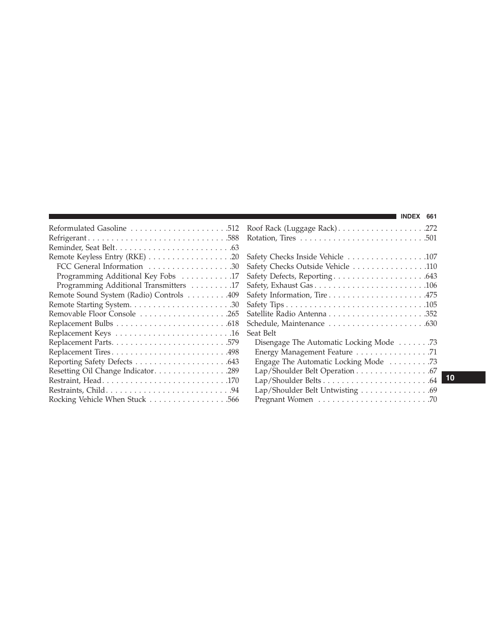 Ram Trucks 2015 Cargo Van Commercial - Owner Manual User Manual | Page 663 / 671