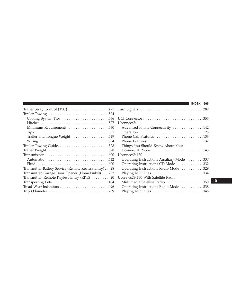 Ram Trucks 2015 Cargo Van Commercial - Owner Manual User Manual | Page 667 / 671