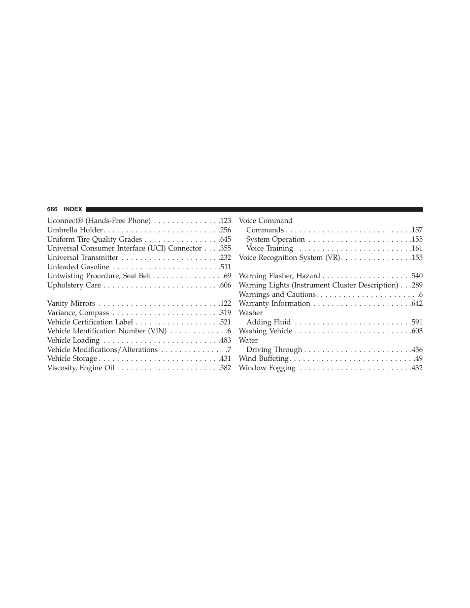 Ram Trucks 2015 Cargo Van Commercial - Owner Manual User Manual | Page 668 / 671