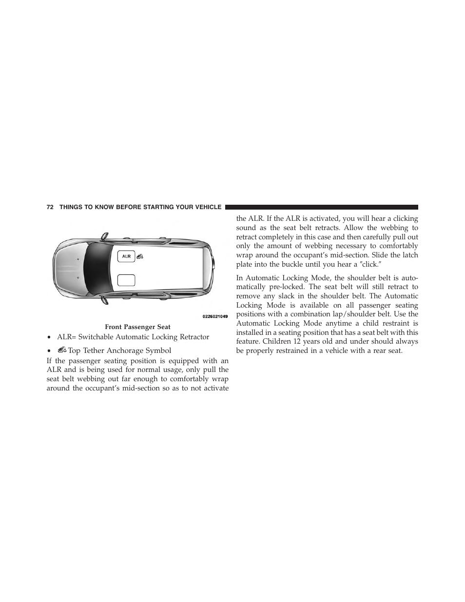 Ram Trucks 2015 Cargo Van Commercial - Owner Manual User Manual | Page 74 / 671