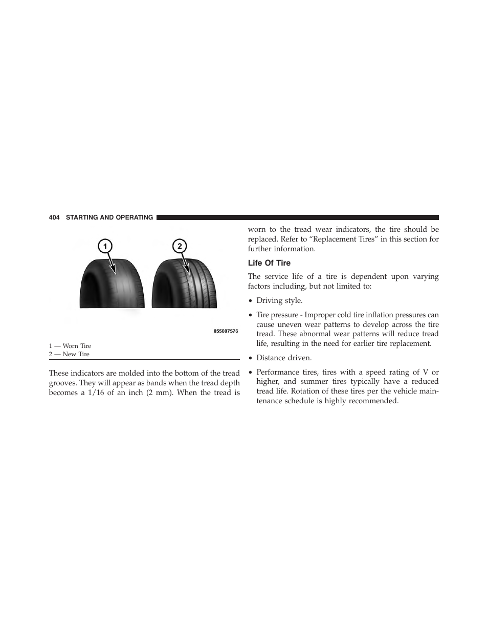 Life of tire | Ram Trucks 2015 Chassis Cab Commercial - Owner Manual User Manual | Page 406 / 599