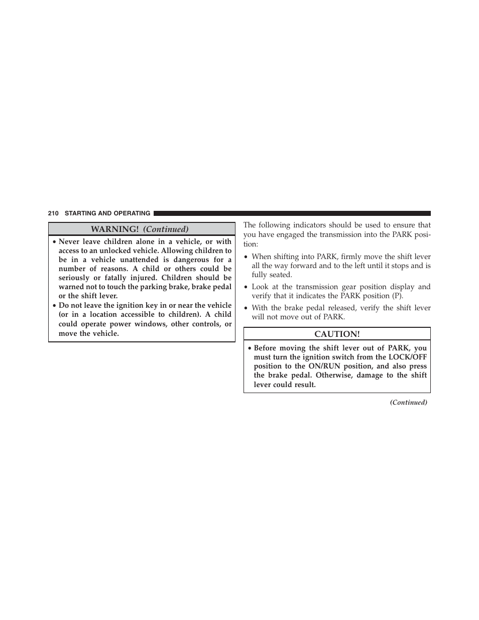 Ram Trucks 2015 ProMaster - Owner Manual User Manual | Page 212 / 431