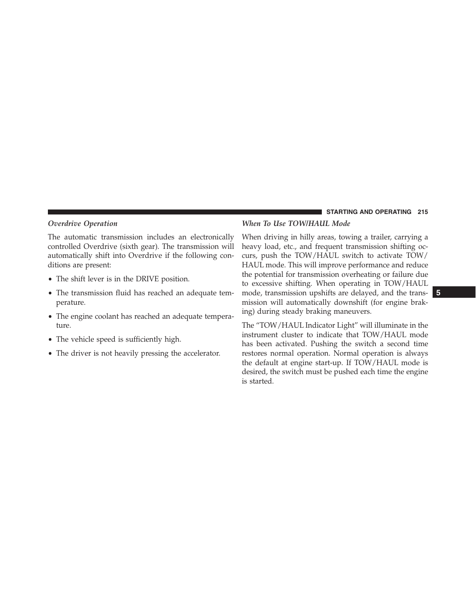 Ram Trucks 2015 ProMaster - Owner Manual User Manual | Page 217 / 431