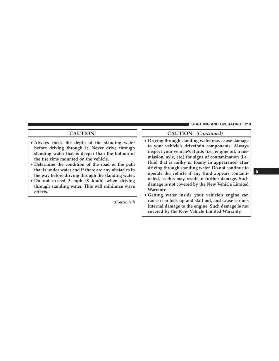 Ram Trucks 2015 ProMaster - Owner Manual User Manual | Page 221 / 431