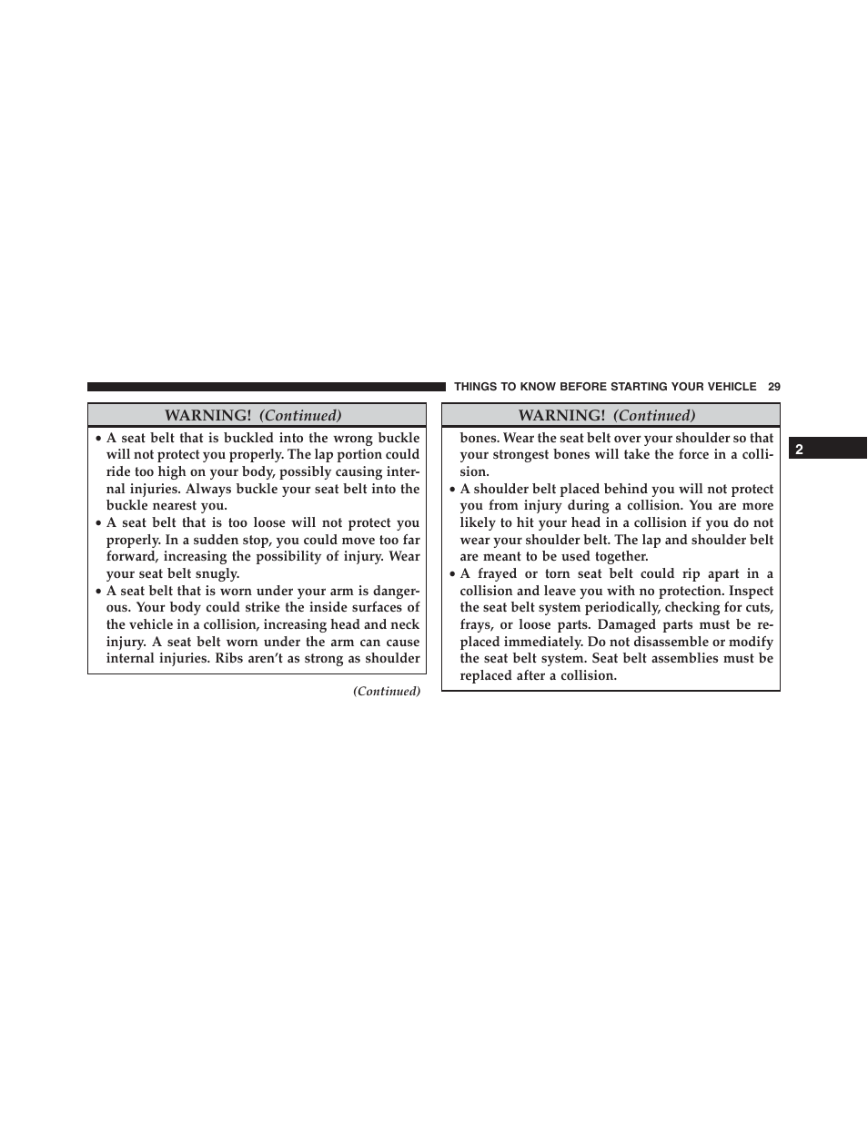 Ram Trucks 2015 ProMaster - Owner Manual User Manual | Page 31 / 431