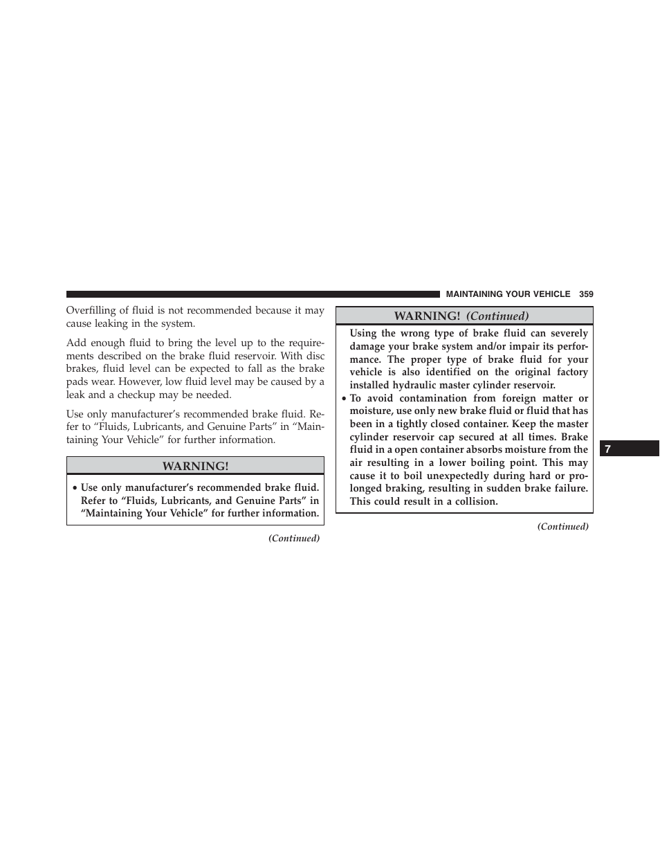 Ram Trucks 2015 ProMaster - Owner Manual User Manual | Page 361 / 431