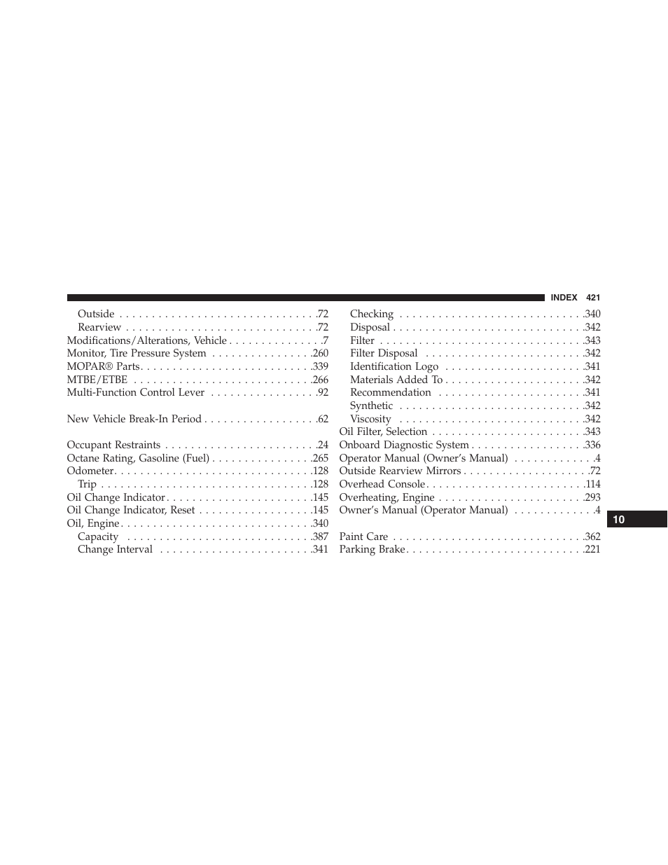 Ram Trucks 2015 ProMaster - Owner Manual User Manual | Page 423 / 431