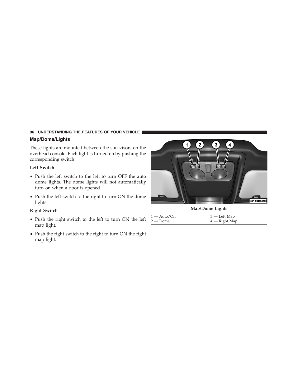 Map/dome/lights | Ram Trucks 2015 ProMaster - Owner Manual User Manual | Page 98 / 431