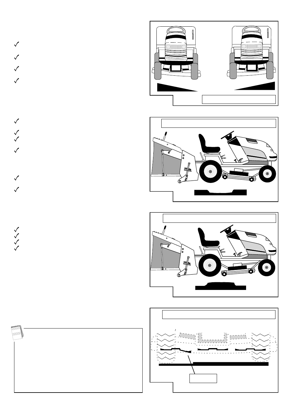 Cutter deck check list, C series garden tractor - cutter deck check list | Countax Garden Tractor User Manual | Page 10 / 26