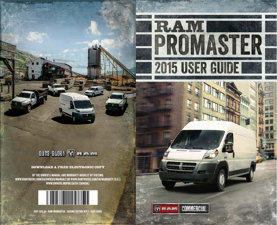 Ram Trucks 2015 ProMaster - User Guide User Manual | 140 pages