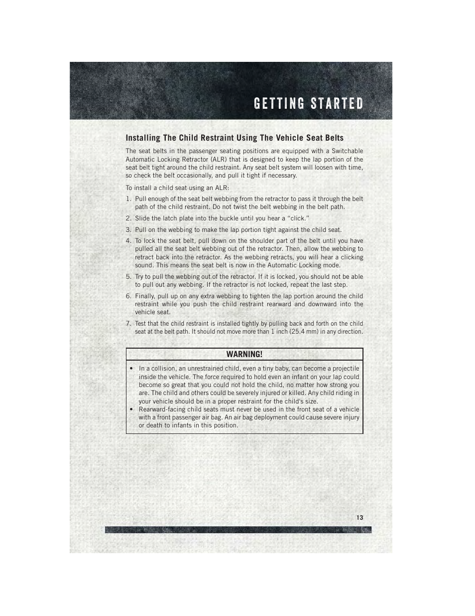 Ram Trucks 2015 ProMaster - User Guide User Manual | Page 15 / 140