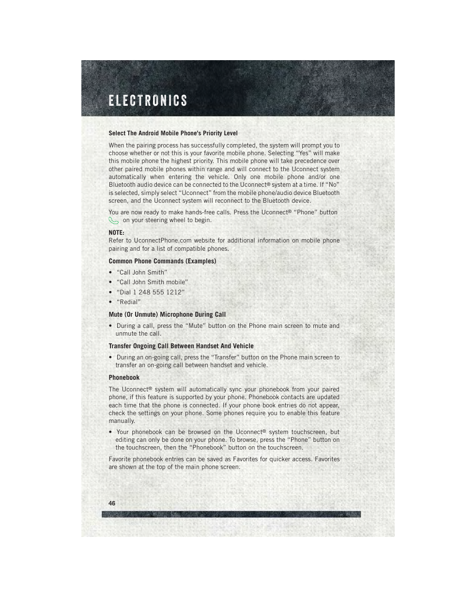 Ram Trucks 2015 ProMaster - User Guide User Manual | Page 48 / 140