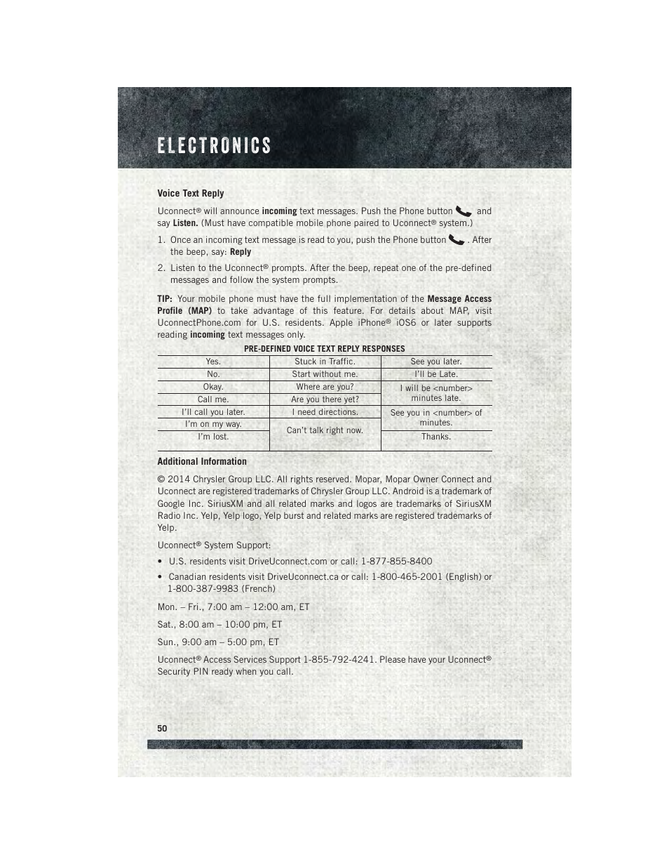 Ram Trucks 2015 ProMaster Commercial - User Guide User Manual | Page 52 / 132