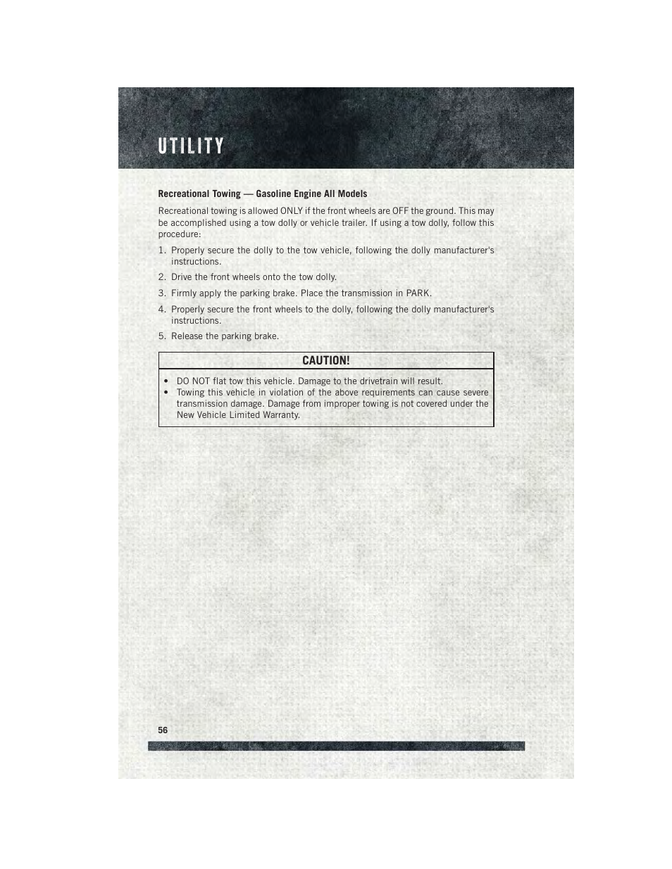 Ram Trucks 2015 ProMaster Commercial - User Guide User Manual | Page 58 / 132